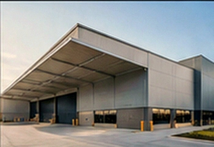 Modern industrial warehouse